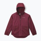 Giacca antipioggia per bambini Columbia Rainy Trails II Fleece rich wine
