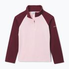 Felpa in pile per bambini Columbia Glacial Fleece satin pink/rich wine