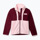 Felpa da uomo Columbia Back Bowl II Full Zip rich wine/satin pink