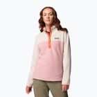 Felpa donna Columbia Benton Springs 1/2 Snap eraser pink/dark stone/tuscan
