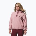 Pile donna Columbia Helvetia II Cropped Half Snap Fleece eraser pink/fig/rich wine