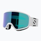 Maschera da sci Salomon Aksium 2.0 white/ml mid blue