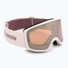 Maschera da sci Salomon Aksium 2.0 S acces heavenly pink/flash toric orange