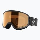 Maschera da sci per bambini Salomon Lumi Acces Jr black/flash toric orange