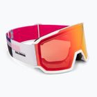 Maschera da sci Salomon S/View 3 white/ml mid red