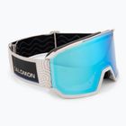 Maschera da sci Salomon S/View 3 rainy day/ml mid blue