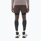Pantaloncini da corsa Salomon Sense 2IN1 da uomo chicco di caffè