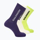 Calzini Salomon Everyday Crew 3 pairs vanilla ice/acid lime/deep blue