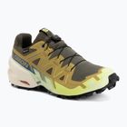 Scarpe da corsa uomo Salomon Speedcross 6 GTX grape leaf/aspargus green