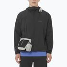 Giacca antivento da uomo Salomon Outwind Full Zip nero profondo