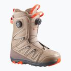 Scarponi da snowboard uomo Salomon Launch Boa SJ Boa kelp/brown lentil/dragon fire