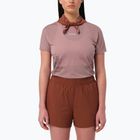 Maglia da running da donna Salomon Sense Aero GFX Tee SS antler/chocolate fondant
