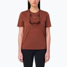 Maglia da running da donna Salomon Shakeout Core SS Tee burnt umber
