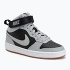 Scarpe per bambini Nike Court Borough Mid 2 black/white/gum med brown/light smoke grey