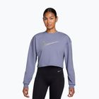 Felpa da allenamento donna Nike Pro Dri-Fit Crew Neck iron purple/metallic silver/white