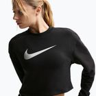 Felpa da allenamento donna Nike Pro Dri-Fit Crew Neck black/metallic silver/white