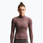 Felpa da allenamento da donna Nike One Fitted Dri-Fit Full-Zip burgundy tattoo/white