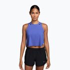 Canotta running donna Nike AeroSwift Dri-Fit ADV Cropped Tank Top off sapphire/black