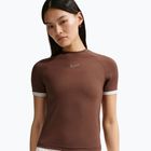 T-shirt donna Nike Gloss Fitted Top light chocolate