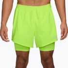 Pantaloncini da corsa da uomo Nike Stride Dri-Fit Hybrid 5" volt ice