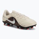 Scarpe da calcio per bambini Nike United Jr. Tiempo Maestro Academy MG fossil/burgundy crush/metallic silver