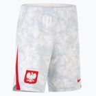 Pantaloncini da calcio da uomo Nike Dri-Fit Poland Stadium Home white/field silver