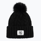 Berretto invernale donna New Era Cable Wide New York Yankees nero