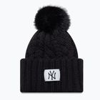 Berretto invernale donna New Era Cable Wide New York Yankees nero