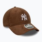Cappello da baseball New Era Cord 9Forty Mcrown New York Yankees scuro auburn/scuro autunno