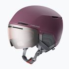 Casco da sci HEAD Cinema W S2 dark purple/silver/red