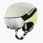 Casco da sci per bambini HEAD Yuki Visor Jr lime swirl/silver/red