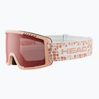 Maschera da sci per bambini HEAD Contex Yuki Jr red/peach
