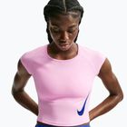 Maglia da running da donna Nike Tempo Swoosh Run Dri-Fit pink rise/pink rise/old royal