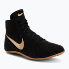 Scarpe da lotta Nike Footsweep 2 black/metallic gold/gum light brown