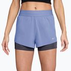 Pantaloncini da corsa da donna Nike Swift Mid-Rise 2in1 aluminum/royal tint