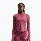 Felpa da corsa donna Nike Tempo Dri-Fit 1/4 Zip pink smoke