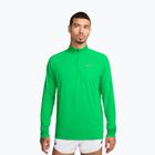 Felpa da corsa uomo Nike Stride 1/4 Zip Dri-Fit green spark
