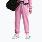 Pantaloni per bambini Nike Pro Fleece pink rise/pink rise/black/white