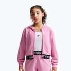 Felpa bambini Nike Pro Fleece pink rise/pink rise/black/white