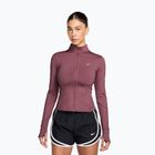 Felpa da corsa donna Nike Swift Dri-Fit Full Zip pink smoke