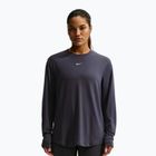 Longsleeve da allenamento da donna Nike One Relaxed Dri-Fit gridiron/white