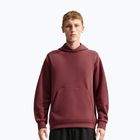 Felpa da allenamento uomo Nike 24.7 ImpossiblySoft Light Boulder/Black/Burgundy Crush
