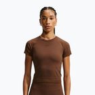 Maglia da allenamento donna Nike Pro Seamless Dri-Fit SS cacao wow