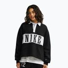 Felpa donna Nike Studio Fleece Medium Weight total black/sail/sail