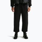 Pantaloni da donna Nike Studio Fleece Medium Weight total black/sail