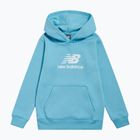Felpa per bambini New Balance BB Stacked Logo Hoodie taffy blue