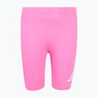 Pantaloncini per bambini New Balance Stacked Logo Cycle pink satin