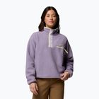 Felpa in pile da donna Columbia Helvetia II Cropped Half Snap Fleece shale purple/lavender haze/citron haz