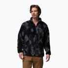 Felpa da uomo Columbia Rugged Ridge High Pile Half Zip black treebark