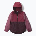 Giacca impermeabile per bambini Columbia Rainy Trails III Fleece Lined moonvista/rich wine/antique mauve